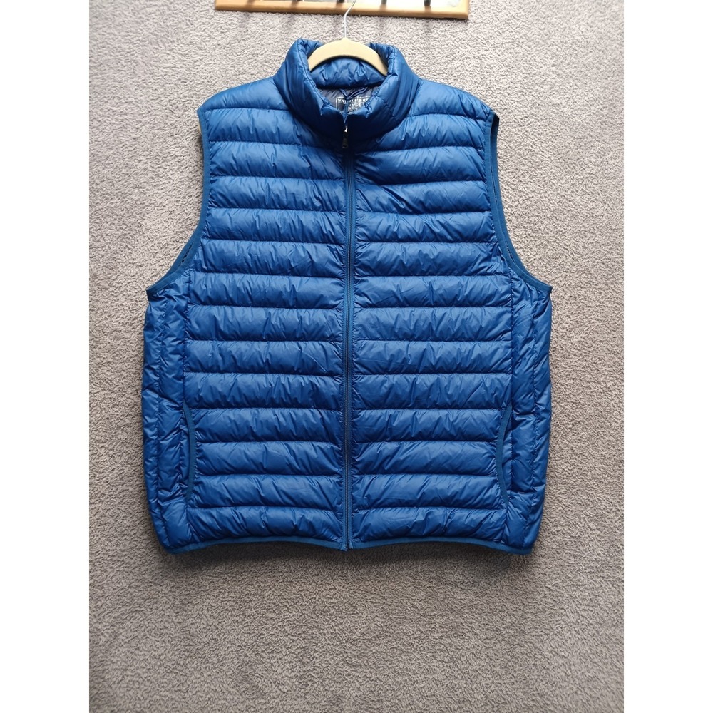 Saddlebred Down Puffer Vest Men's XL Blue 90/10 Feather Zip‎
